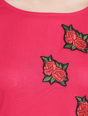 patch work straight kurta - 16016525 - Standard Image - 4