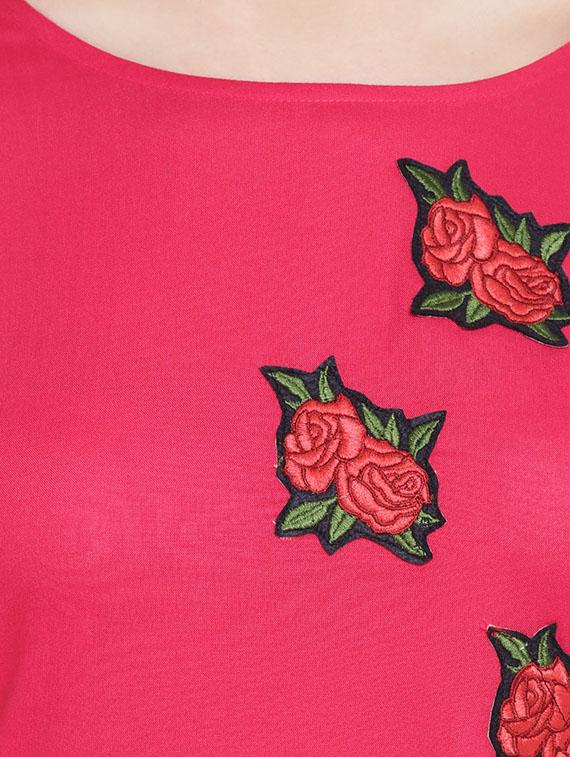 patch work straight kurta - 16016525 - Zoom Image - 4