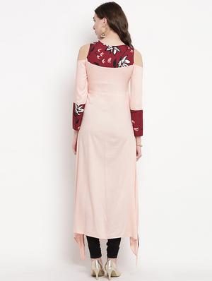 asymmetric printed kurta - 16016526 - Standard Image - 3