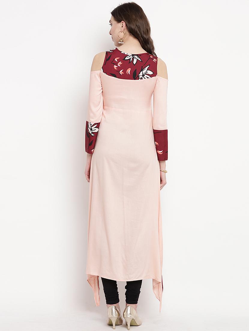asymmetric printed kurta - 16016526 - Zoom Image - 3