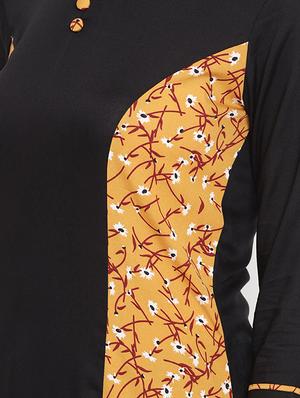 printed a-line kurta - 16016528 - Standard Image - 4