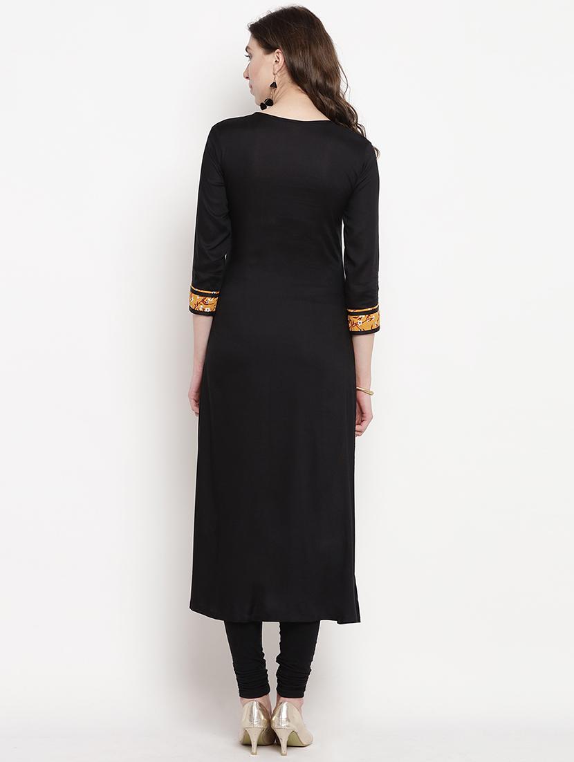 printed a-line kurta - 16016528 - Zoom Image - 3