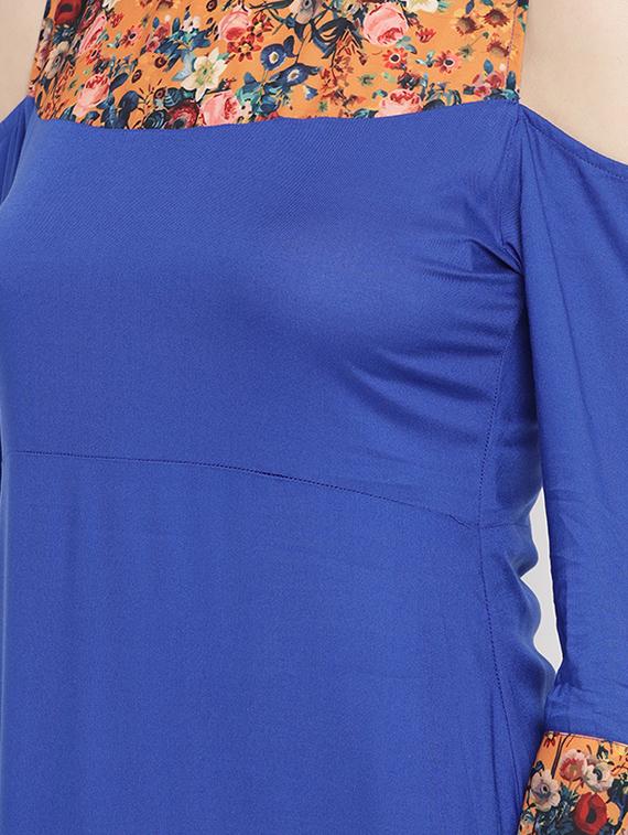 printed asymmetric kurta - 16016532 - Zoom Image - 4