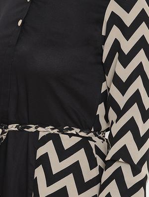 chevron a-line kurta - 16016533 - Standard Image - 4