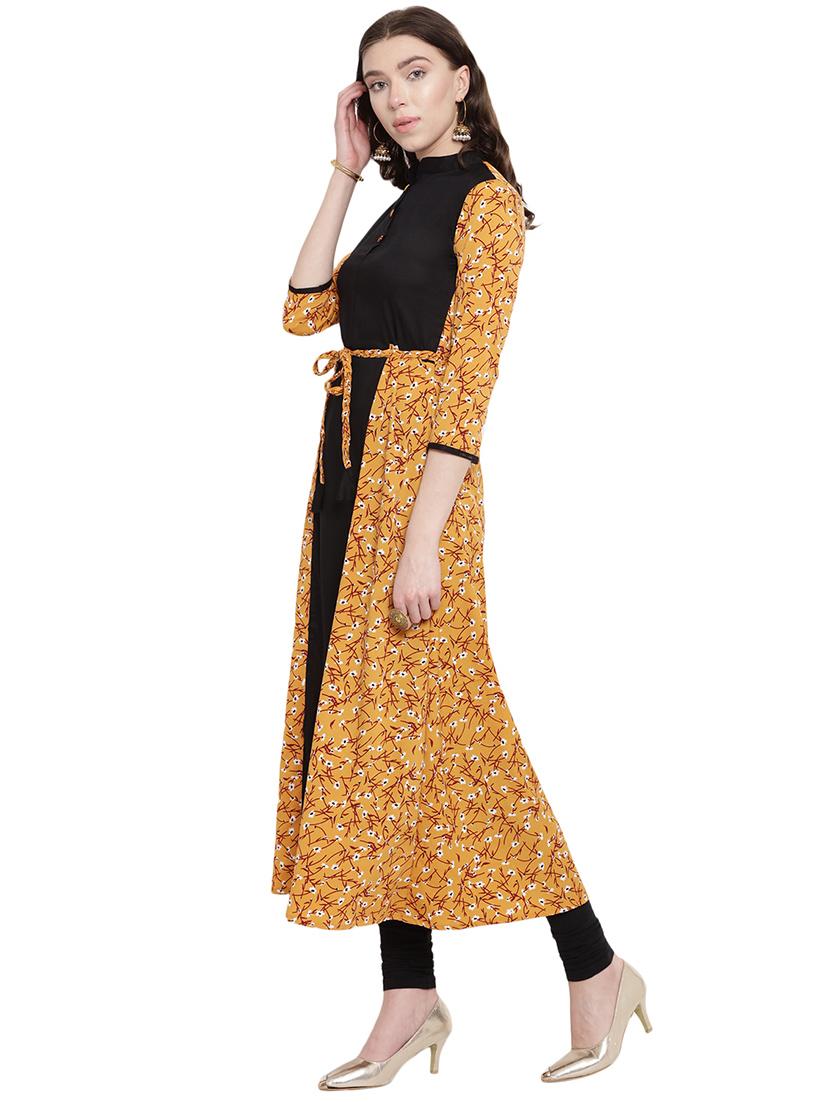 printed a-line kurta - 16016535 - Zoom Image - 2