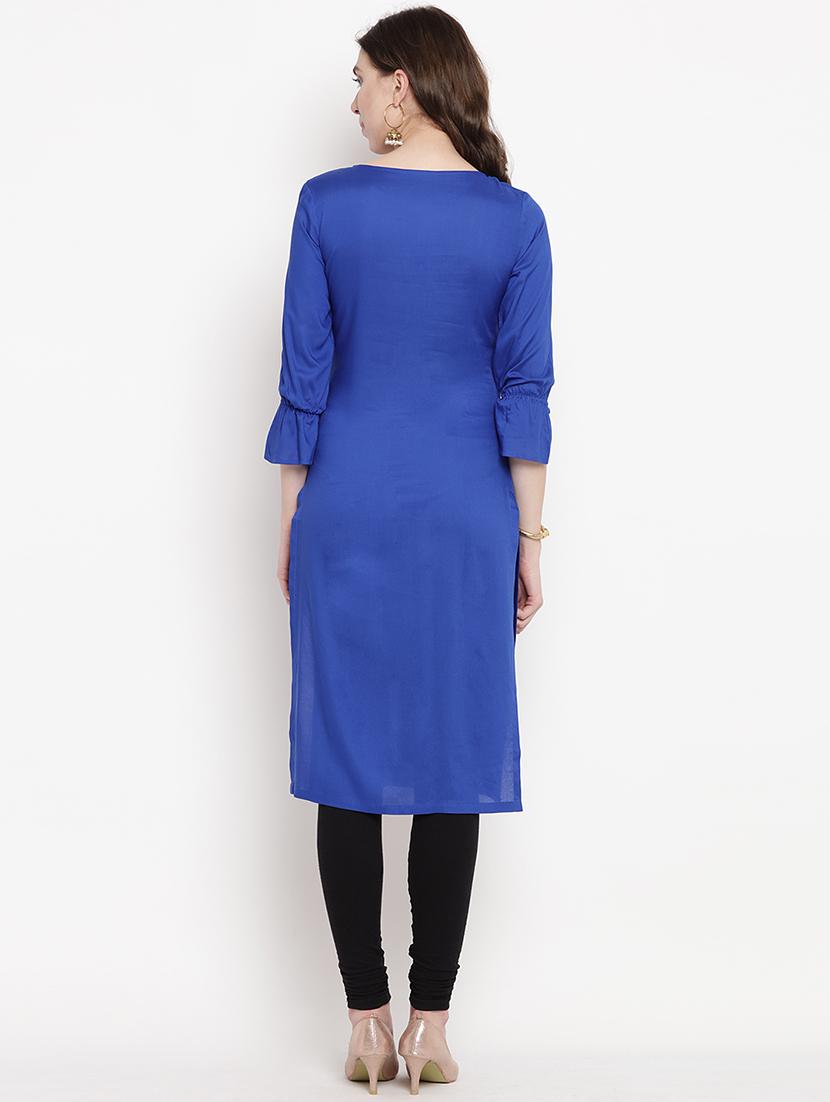 patch work straight kurta - 16016536 - Zoom Image - 3