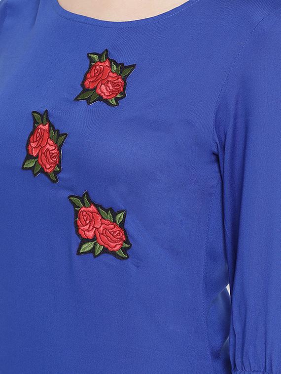patch work straight kurta - 16016536 - Zoom Image - 4