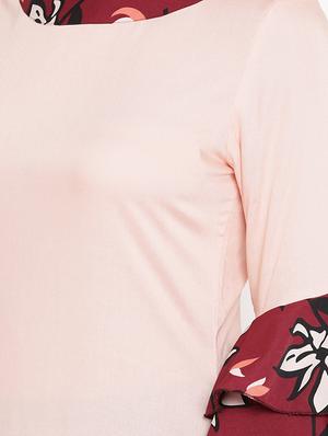 bell sleeves high-low kurta - 16016538 - Standard Image - 4