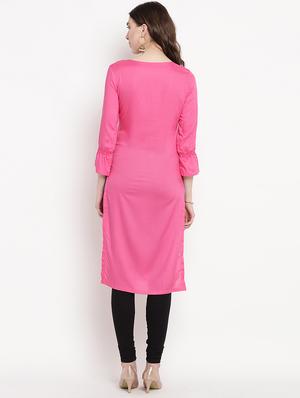 patch work straight kurta - 16016541 - Standard Image - 3