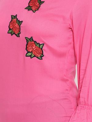 patch work straight kurta - 16016541 - Standard Image - 4