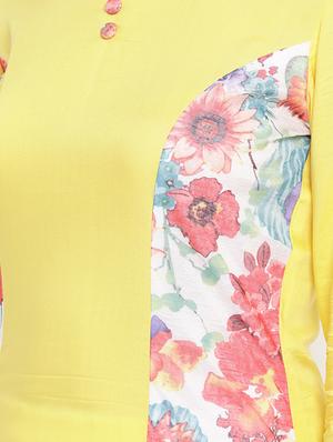 printed asymmetric kurta - 16016552 - Standard Image - 4