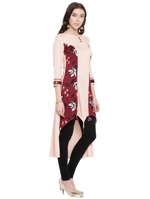 printed asymmetric kurta - 16016553 - Standard Image - 2