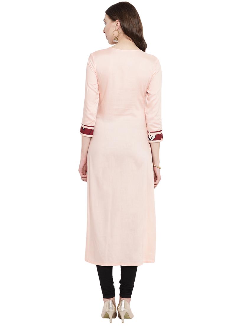 printed asymmetric kurta - 16016553 - Zoom Image - 3
