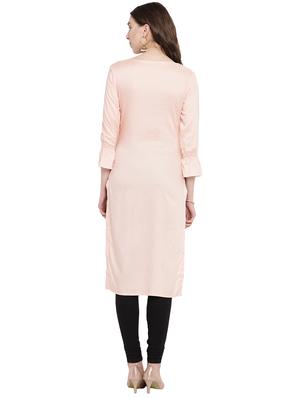 patch work straight kurta - 16016554 - Standard Image - 3