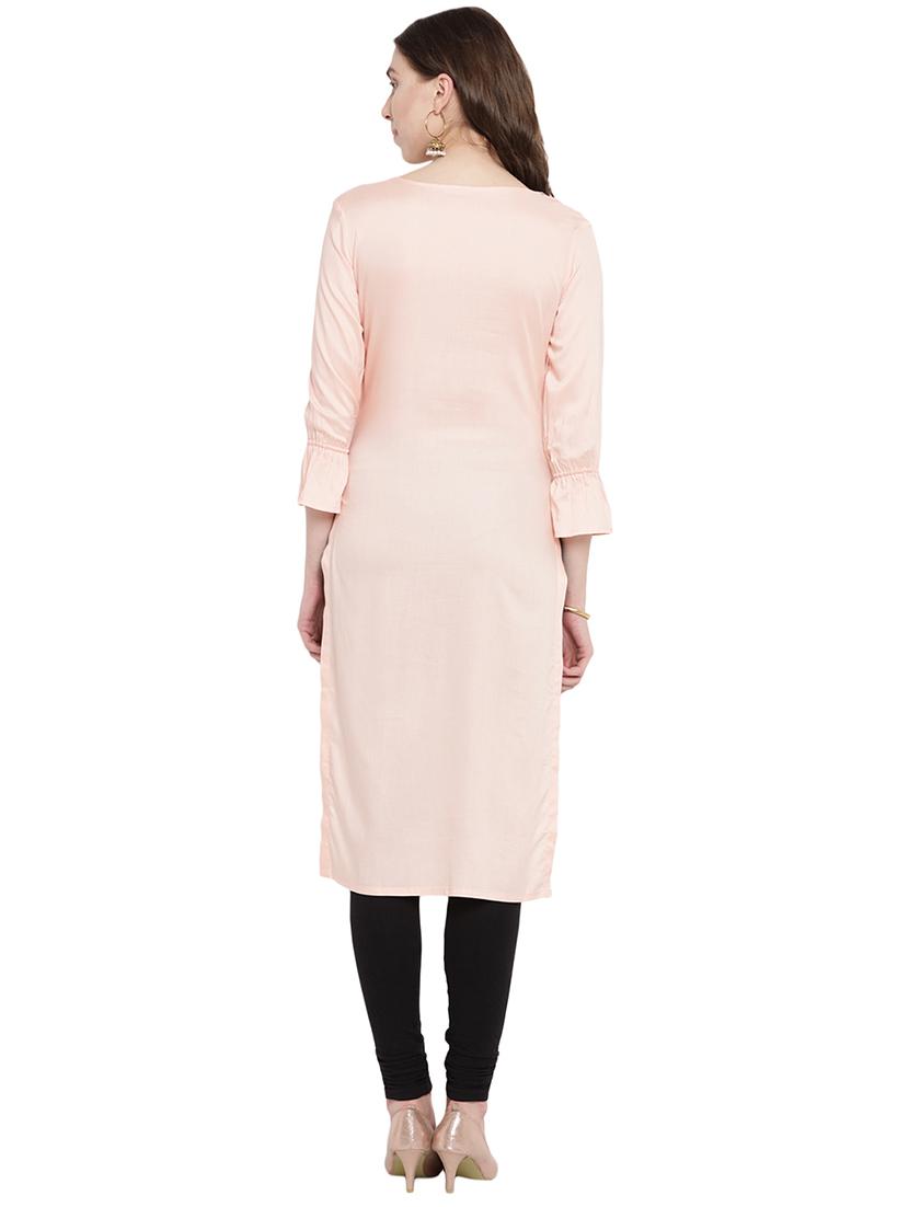 patch work straight kurta - 16016554 - Zoom Image - 3