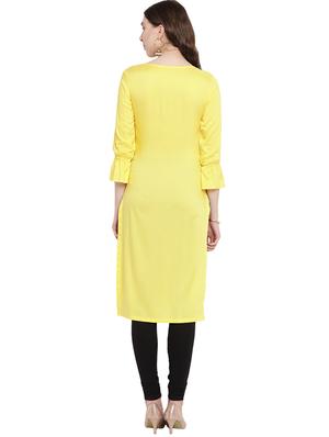 patch work straight kurta - 16016555 - Standard Image - 3