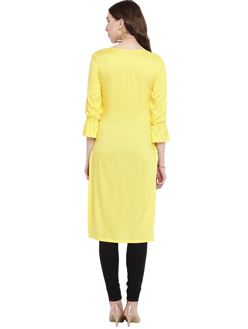 patch work straight kurta - 16016555 - Zoom Image - 3