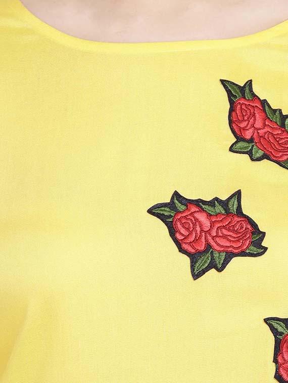 patch work straight kurta - 16016555 - Zoom Image - 4