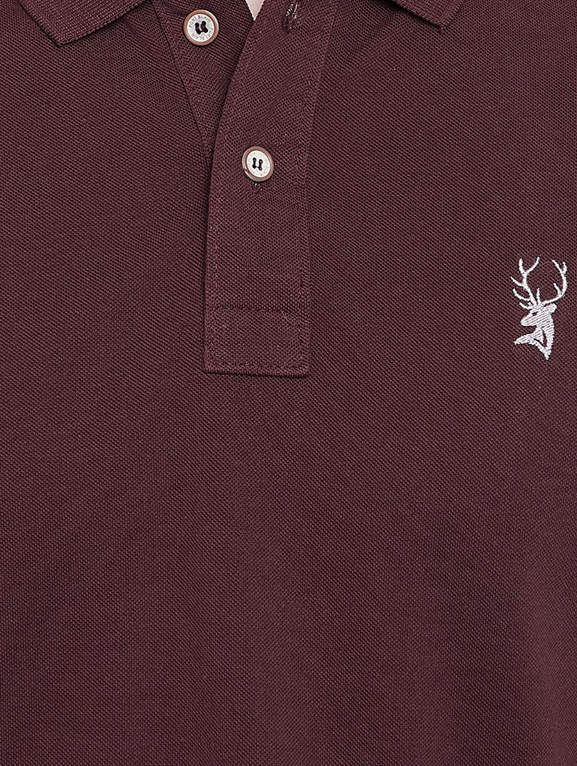 brown solid polo tshirt - 16016563 - Zoom Image - 5
