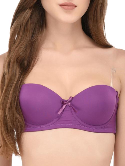 bow patch balconette backless bra - 16016603 - Standard Image - 1