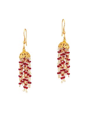 red brass necklaces and earring - 16016662 - Standard Image - 3
