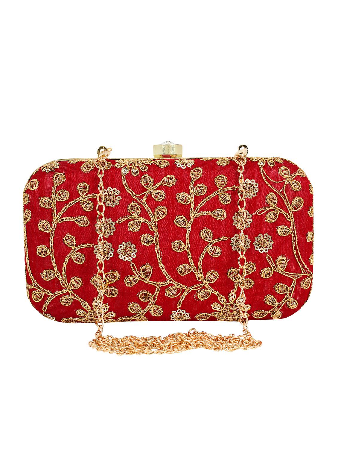 red metal box clutch - 16016817 - Zoom Image - 1