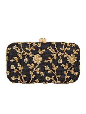 black metal box clutch - 16016818 - Standard Image - 2