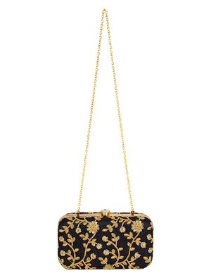 black metal box clutch - 16016818 - Standard Image - 5