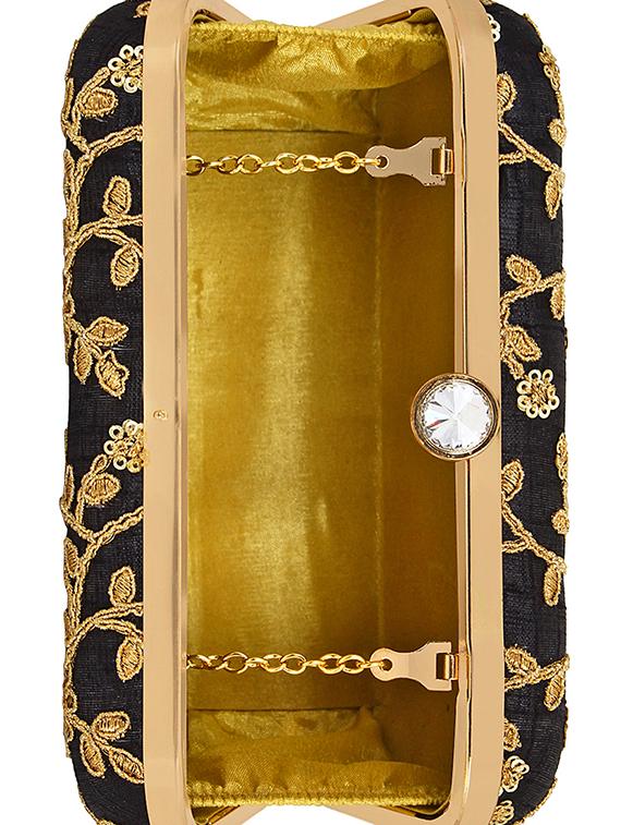 black metal box clutch - 16016818 - Zoom Image - 3