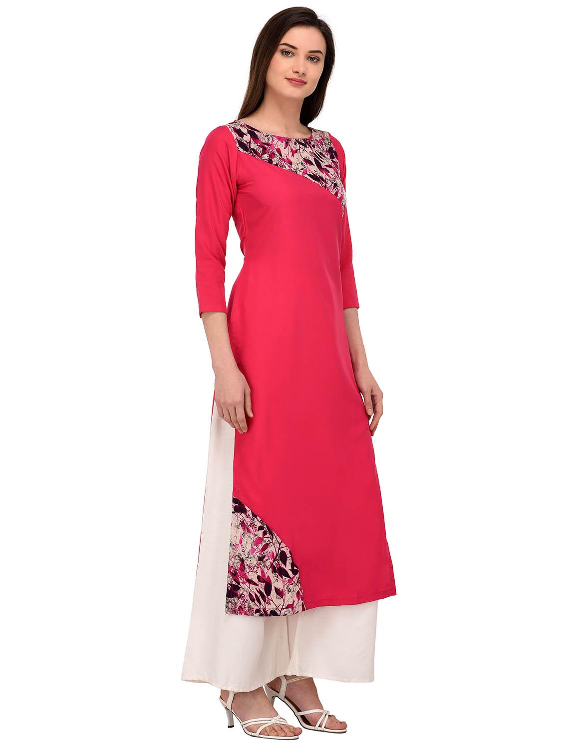 straight printed kurta - 16016878 - Zoom Image - 2