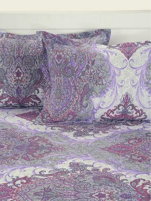 swayam 160 tc motifs print cotton double bed sheet with 2 pillow cover - 16017115 - Standard Image - 3