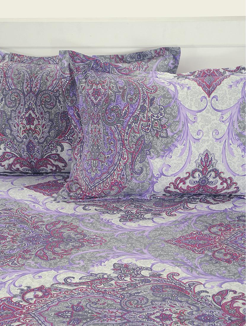 swayam 160 tc motifs print cotton double bed sheet with 2 pillow cover - 16017115 - Zoom Image - 3