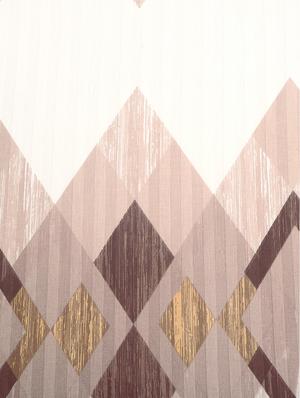 swayam 250 tc geometrical print cotton satin extra large bed sheet with 2 pillow cover - white, brown - 16017121 - Standard Image - 4