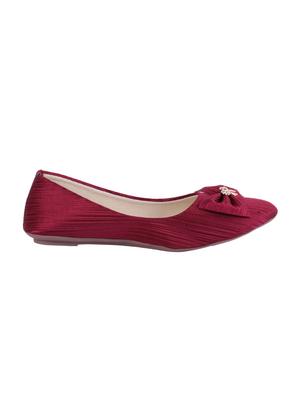 red slip on ballerinas - 16017226 - Standard Image - 2