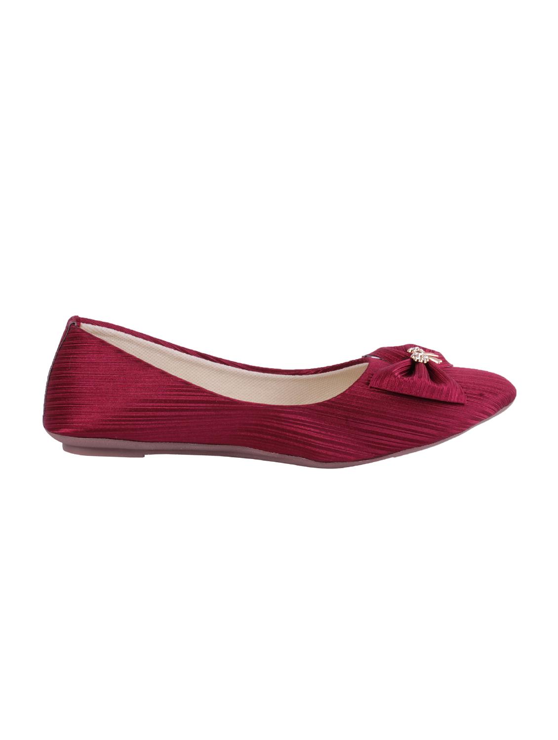 red slip on ballerinas - 16017226 - Zoom Image - 2