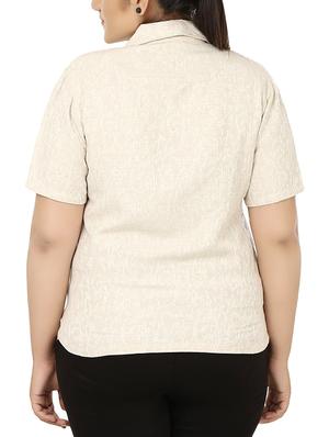 floral embroidered plus shirt - 16017228 - Standard Image - 3