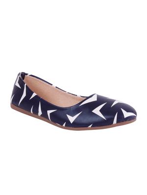 blue slip on ballerinas - 16017232 - Standard Image - 2