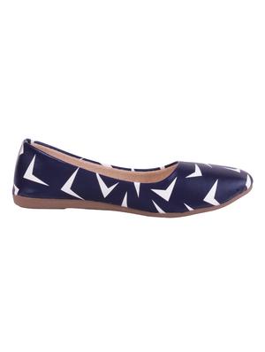 blue slip on ballerinas - 16017232 - Standard Image - 3