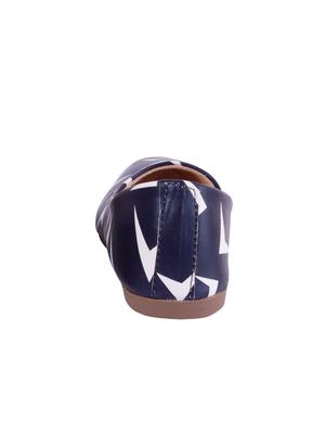 blue slip on ballerinas - 16017232 - Standard Image - 4