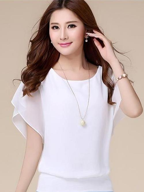 bat wing sleeved blouson top - 16017632 - Standard Image - 1
