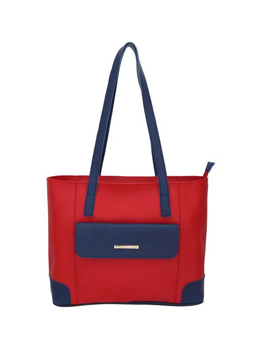 red leatherette (pu) handbag - 16017909 - Standard Image - 1
