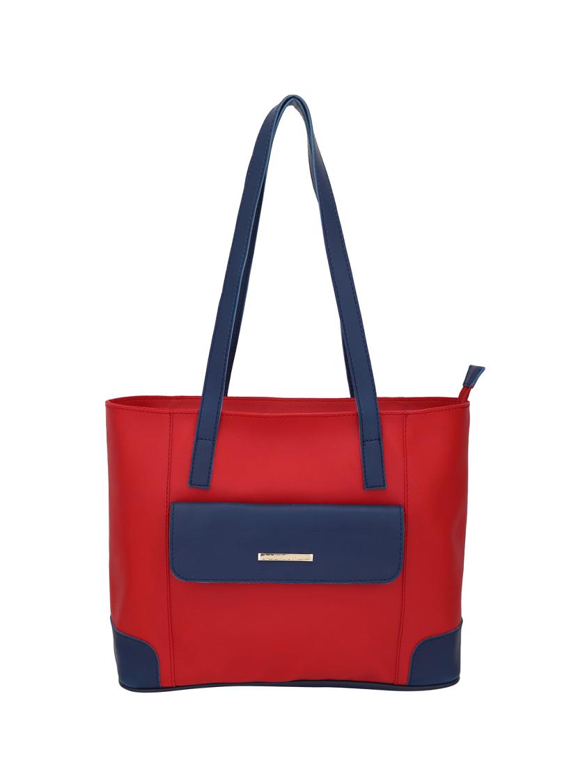 red leatherette (pu) handbag - 16017909 - Zoom Image - 1