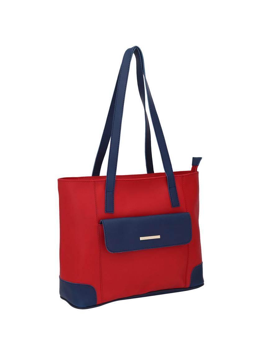 red leatherette (pu) handbag - 16017909 - Zoom Image - 4