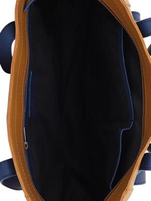 brown leatherette (pu) utility handbag - 16017910 - Standard Image - 3
