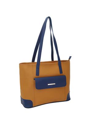 brown leatherette (pu) utility handbag - 16017910 - Standard Image - 4