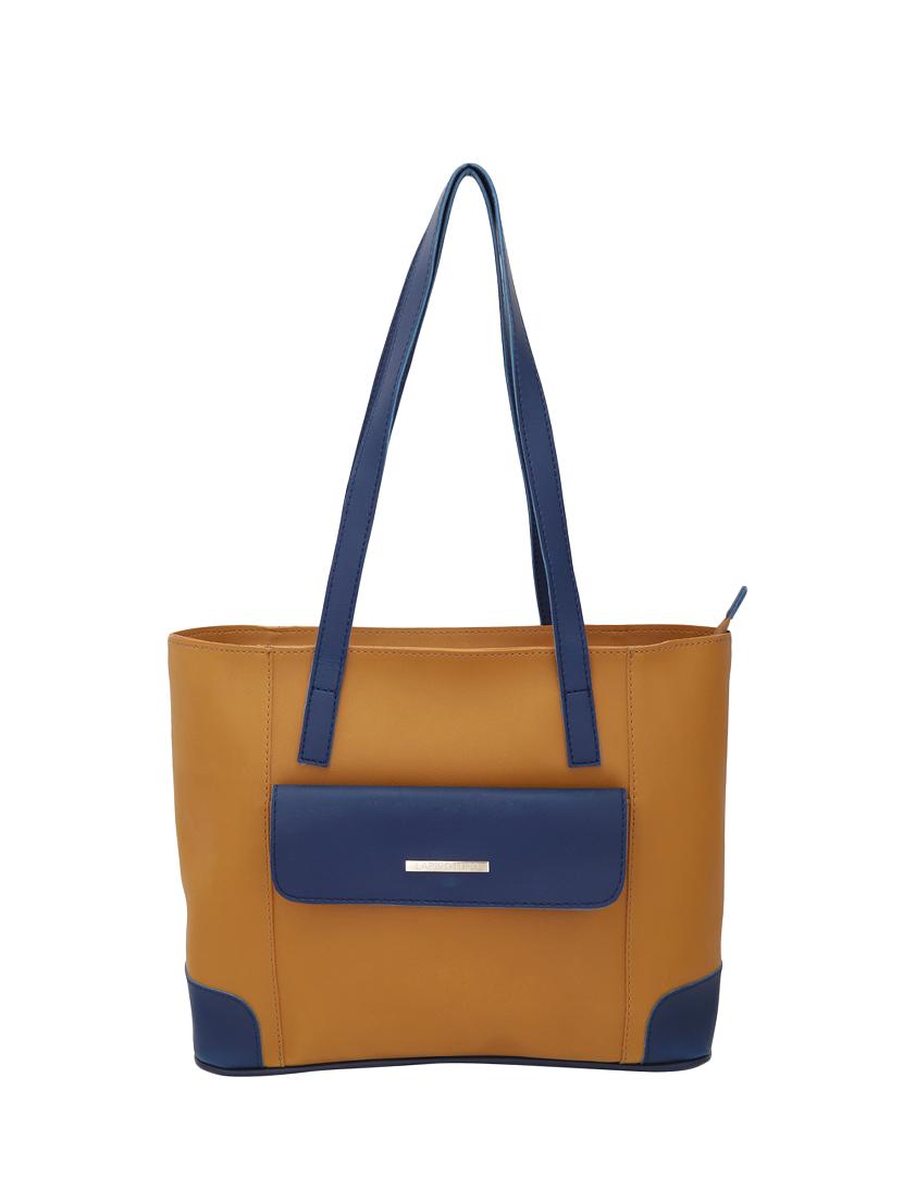 brown leatherette (pu) utility handbag - 16017910 - Zoom Image - 1