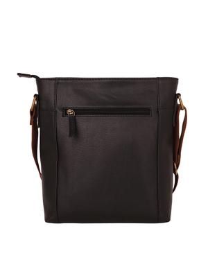 black leatherette (pu) messenger bag - 16017926 - Standard Image - 2