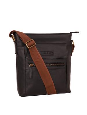 black leatherette (pu) messenger bag - 16017926 - Standard Image - 4