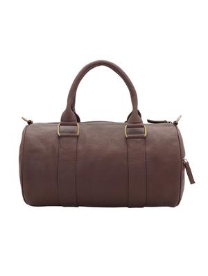 brown leatherette (pu) dufflebag - 16017938 - Standard Image - 2