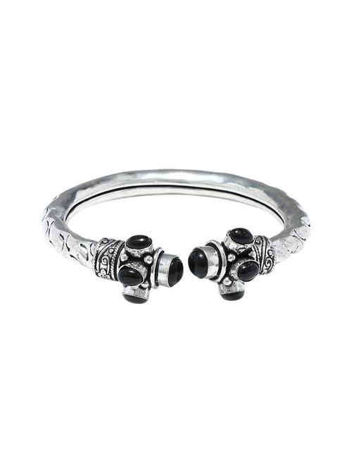 black metal bangle bracelet - 16018046 - Standard Image - 1